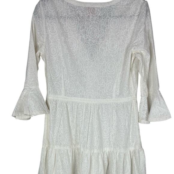 Le Sirenuse Taxi Bella Maxi Dress Embroidered Tiered Garden Summer Boho Party S - Picture 8 of 9